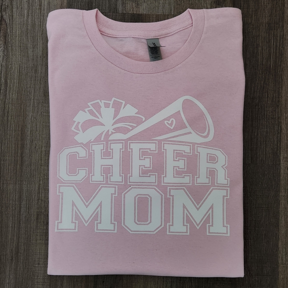 Pink Cheer Mom Kids Shirt
